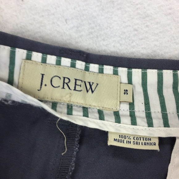 J.Crew Dress Shorts Size 36 Mens Dark Gray Pleated Khaki 100% Cotton - Picture 3 of 6